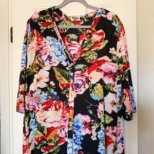 Show me Your Mumu Floral Button Down top